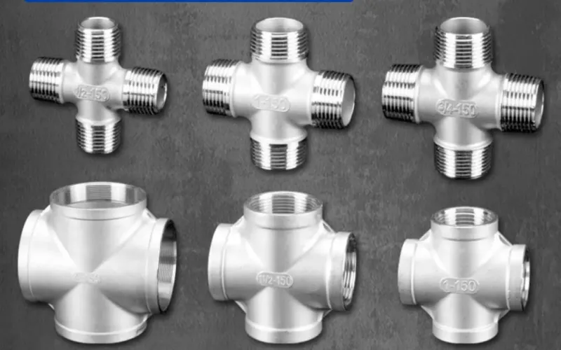 four way stainless steel pipe fittings